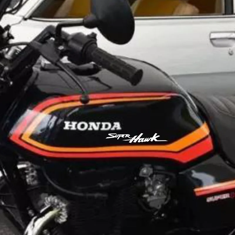 Stickers Motorcycle bicycle fuel tank sticker wheel helmet MOTO waterproof reflective logo decal For HONDA SUPERHAWK  #100