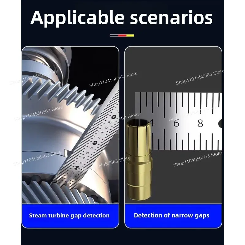 Industrial-Grade Wedge Feeler Gauge, Stainless Steel High-Precision Gap Ruler, for Valve Slope & Joint Detection