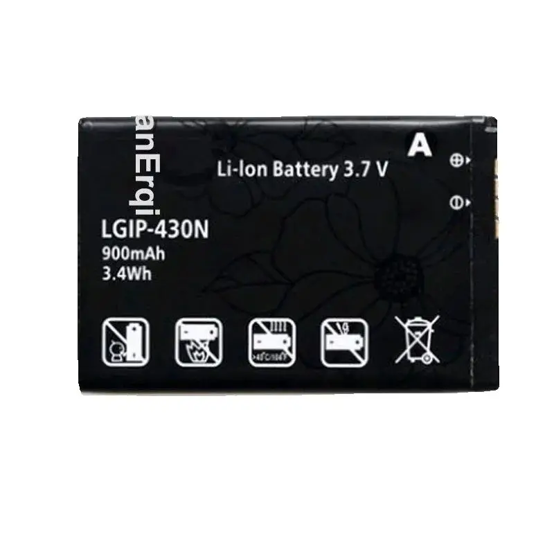 1 batería de LGIP-430N 900mAh para LG Cookie Fresh GS290 GW300 LX290 LX370 LGIP 430N LGIP MT375 GM360 430N número de seguimiento de suministro