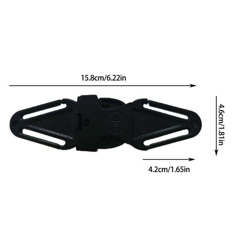 Kids Safe Seats Belt Clip Adjustable Chest Harness for Kids Secure Lock Car Seats Chest Straps for Car Seats & Strollers
