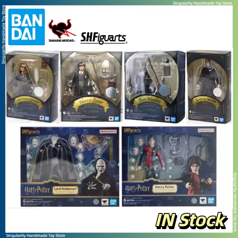 【En stock】 Bandai SHF Harry Potter Copa de Fuego Voldemort Tom Riddle Hermione Neptuno Figura de Acción Coleccionable Modelo de Juguete para Regalo