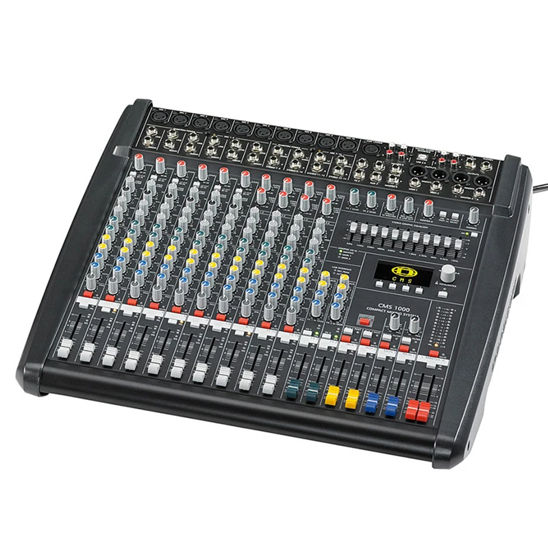 5A 1:1 Quality 10 CHANNEL CMS1000-3 CMS 1000 CMS1000 CMS 1000-3 Compact Mixing Console With Cover For Easy Carry