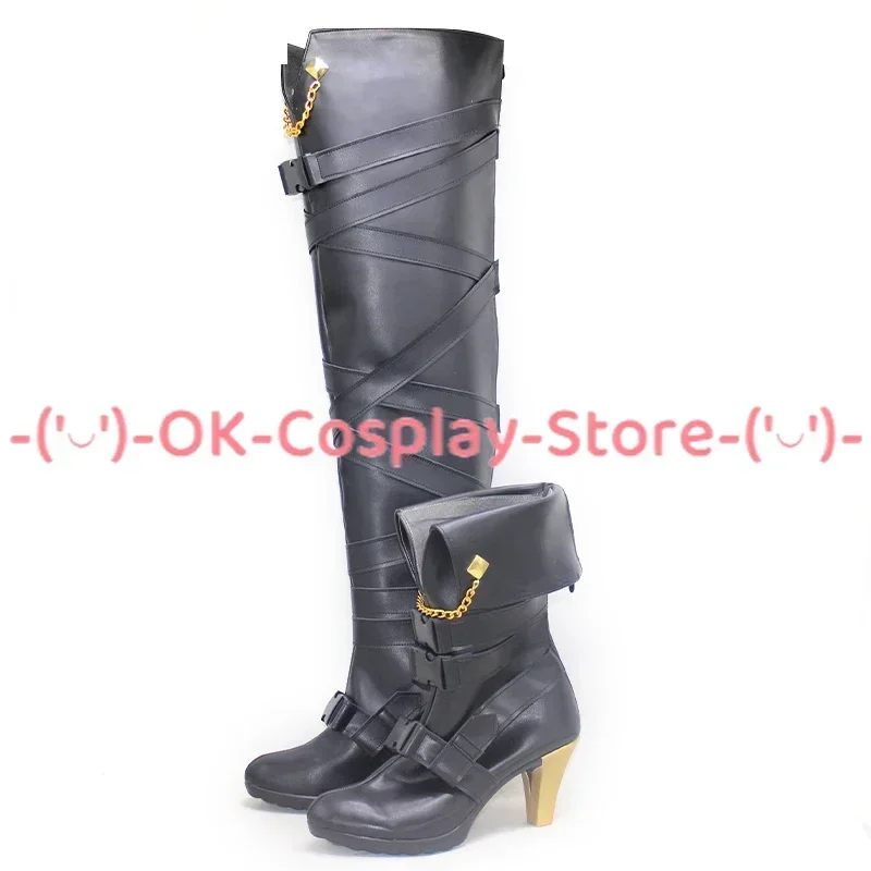 [Personalizzato] Vtuber Aster Arcadia Scarpe Cosplay Anime Gioco di ruolo Costume Prop Halloween Carnevale Festa Festa Stivali in pelle PU