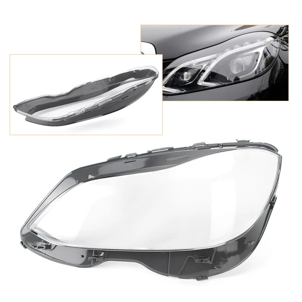 Car Headlight Headlamp Lens Cover Shell Protector Left Side For Mercedes Benz W212 E-Class 2014-2015