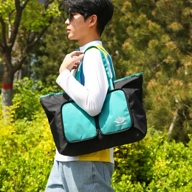 2024New Travel Folding Bag,Ultra light Sports And Fitness Large Capacity Multicolor Multifunctional Outdoor Handbag/Shoulder Bag