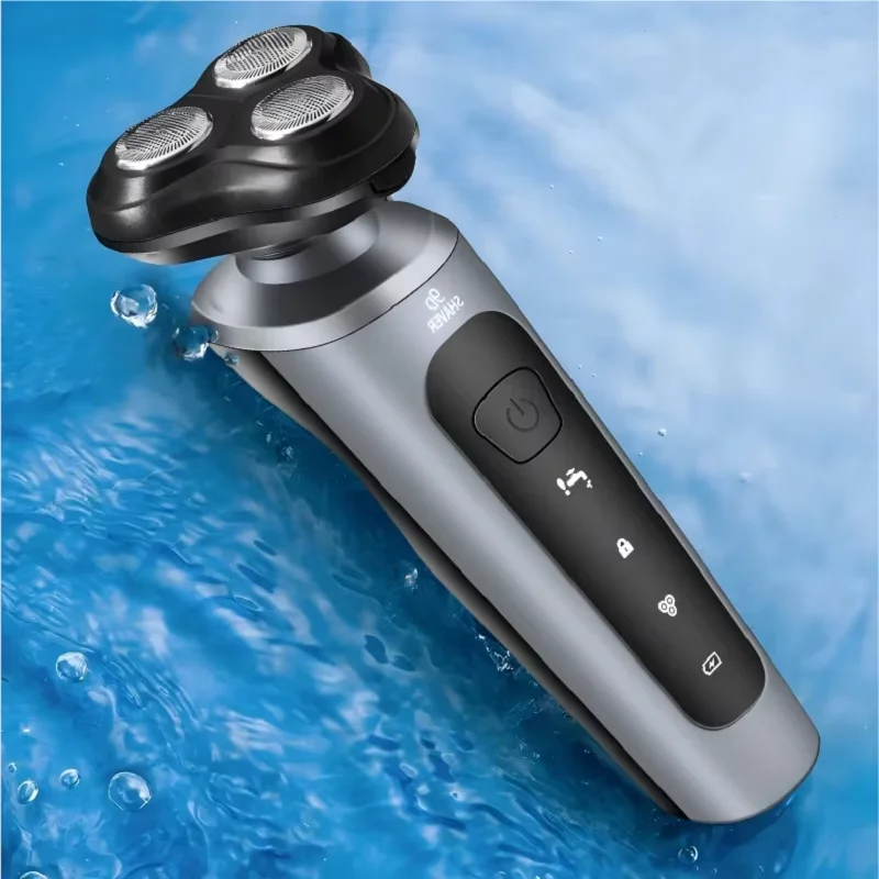 Men's Intelligent Rechargeable Shaver Wet/Dry Beard Razor ABS Tondeuse Dissolving Beard Rechargeable Razor for Smooth Skin image 4