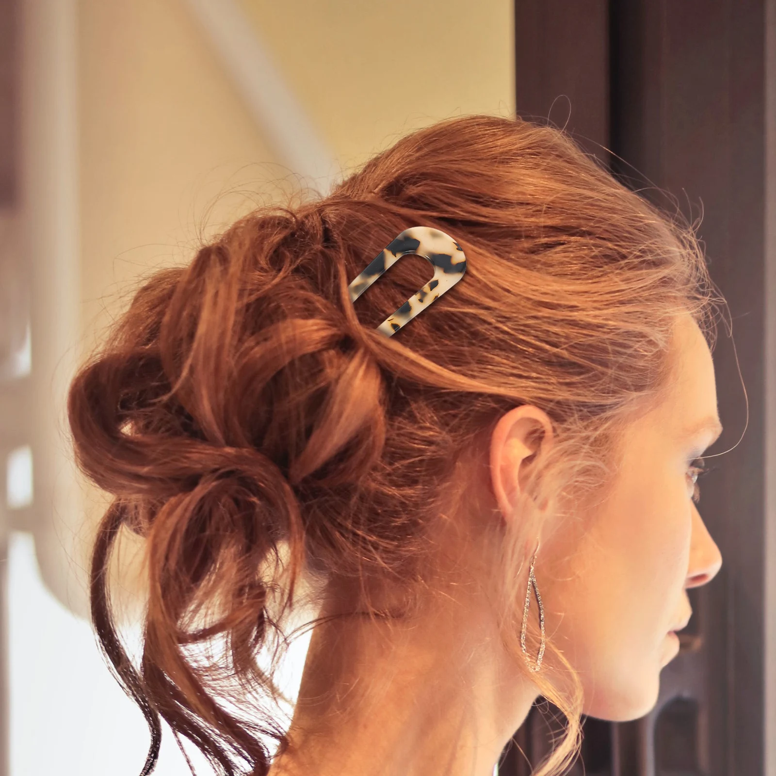 

4pcs U Shape Hairpins Chignon Accessories Women Clips High Quality Durable Smooth Surface Firm Hold Hairstyle Weddings Parties