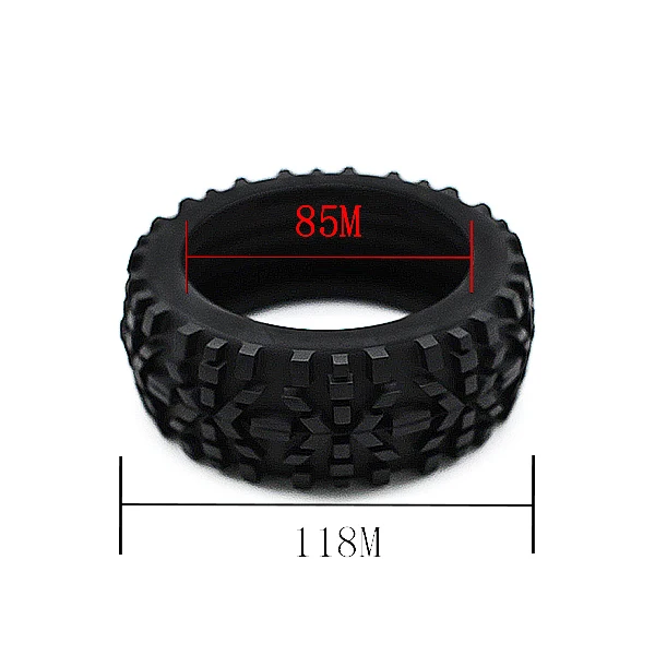 4Pcs 1/8 4WD Nitro Off Road Buggy Tires Wheel for 1:8 Scale RC Car HSP HPI Kyosho ZD Hongnuo Redcat Trxs