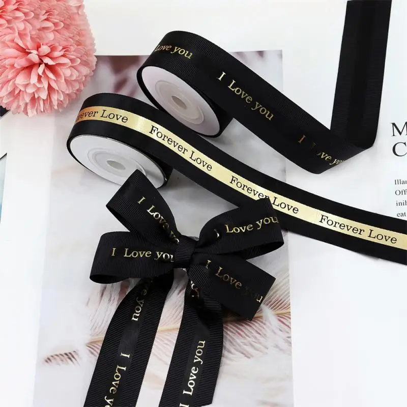 Black Ribbon Lover Gifts Box Packaging Wedding Event Party Christmas Valentine\'s Day Bowknot Hair Accessory Cake Decor ﻿