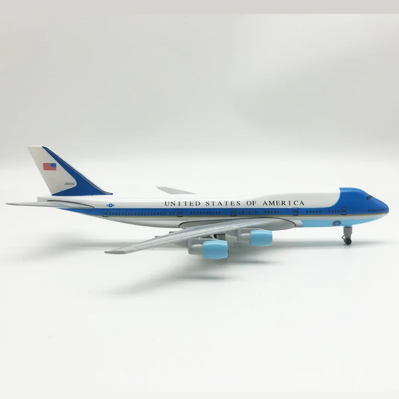 roba cool giocattolo auto regalo divertente-stile caldo 20 cm lega Air Force 1 B747-400 modello di aereo, ornamento di raccolta, giocattoli kawaii per ragazzi