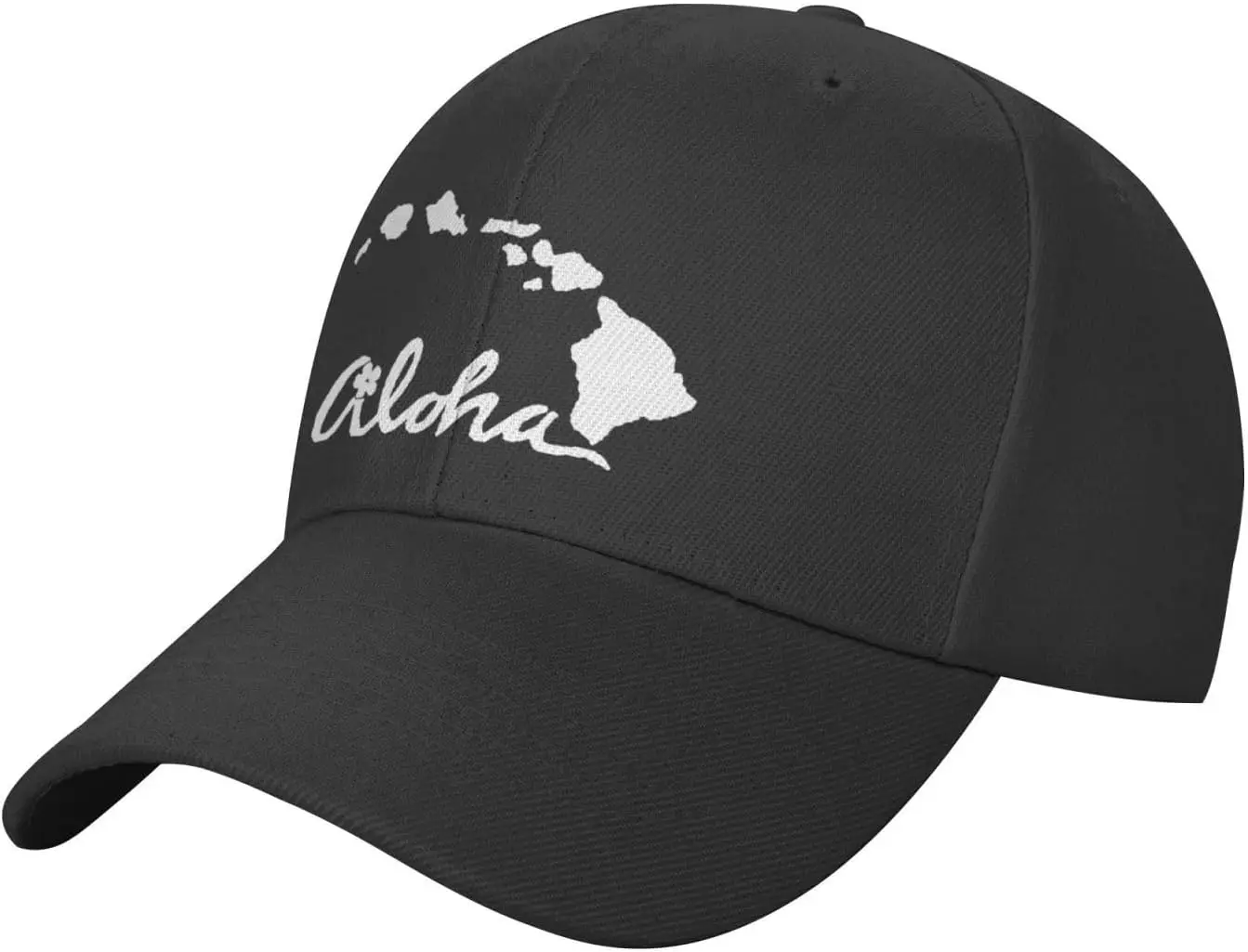 Hallo Hawaii Islands Baseball Cap Low Profile Dad Hat Funny Curved Brim Trucker Hats Black