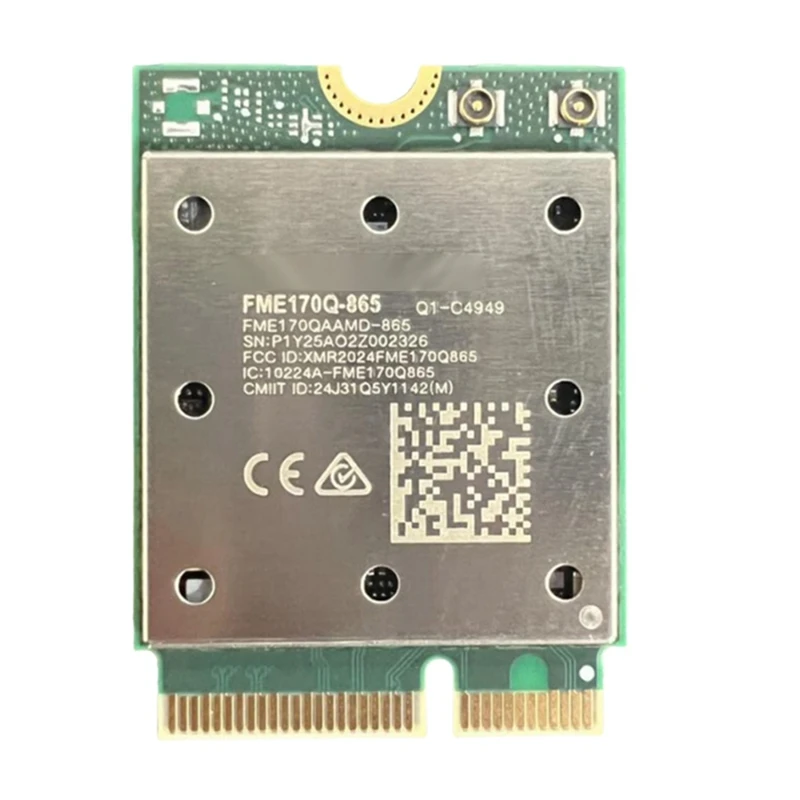 QCNCM865 WiFi7 Wireless WiFi Card+10DB Antenna 5800M 2.4G/5G/6Ghz Bluetooth 5.4 M.2 Wireless WiFi Adapter for Win10/11-ABVK