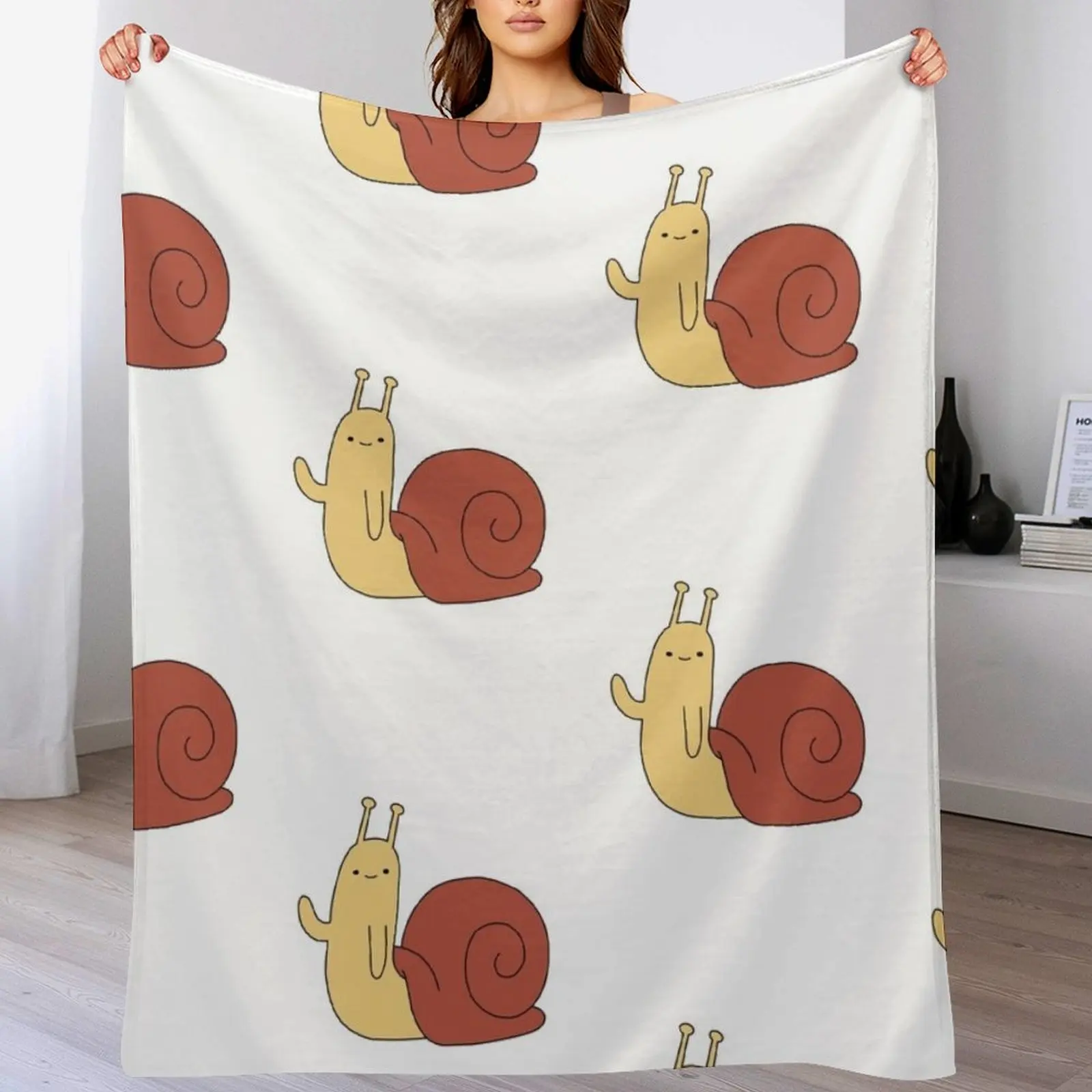 

The Snail Throw Blanket Shaggy Vintage warm winter Decorative Throw Blankets