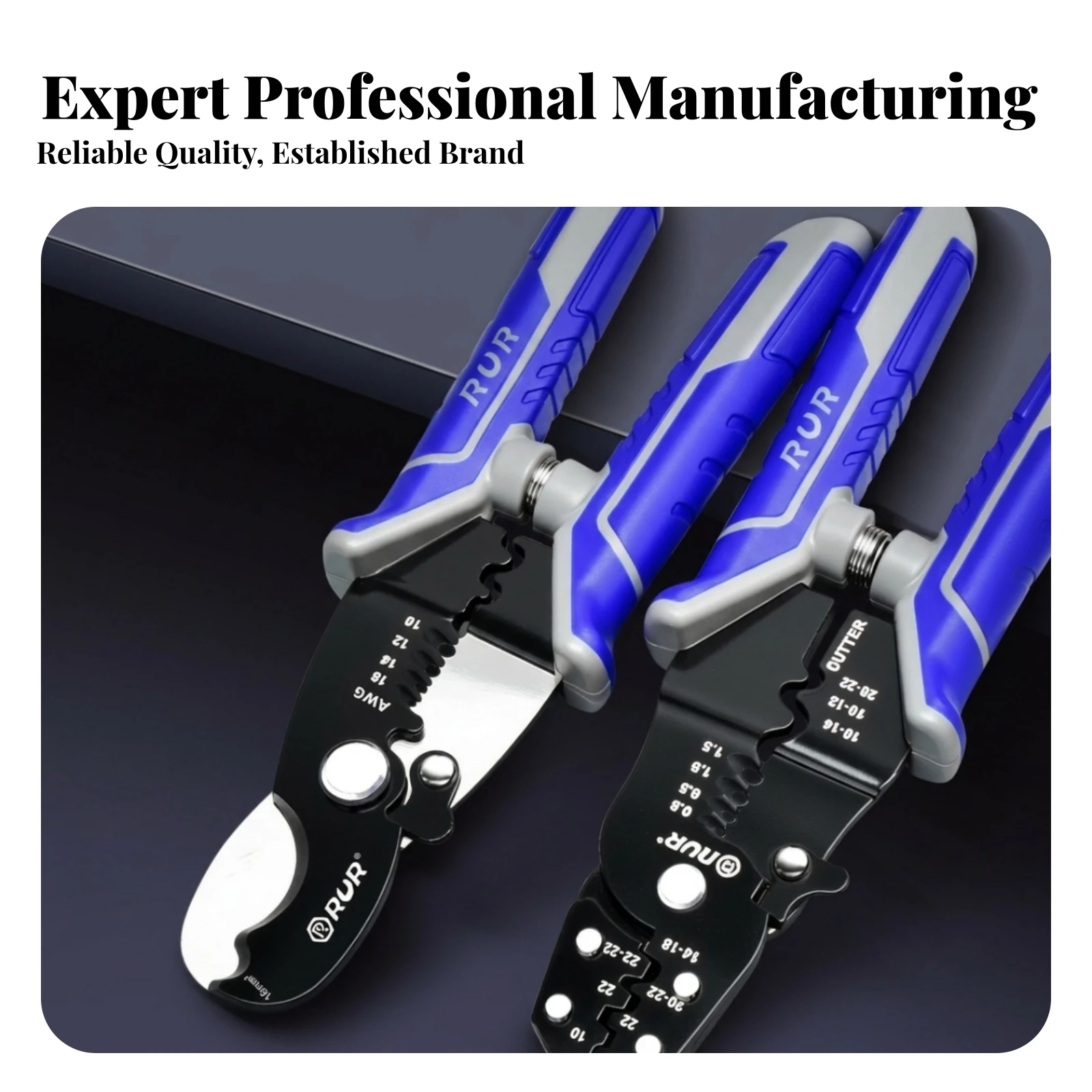 Heavy Duty Wire Shears Cutting Notches Multifunction Pliers Electrician Pliers Synthetic Handles Wire Cutter Stripper