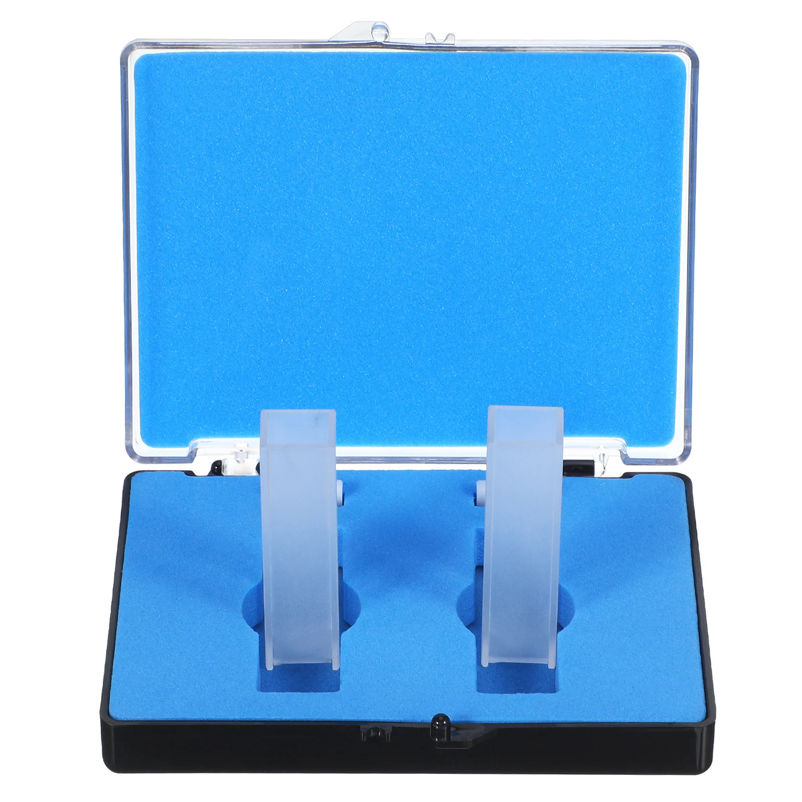 

2 Pcs Cuvettes Transparent Sample Quartz Lab Jewellers Loupe Specimen Laboratory Clear Sides