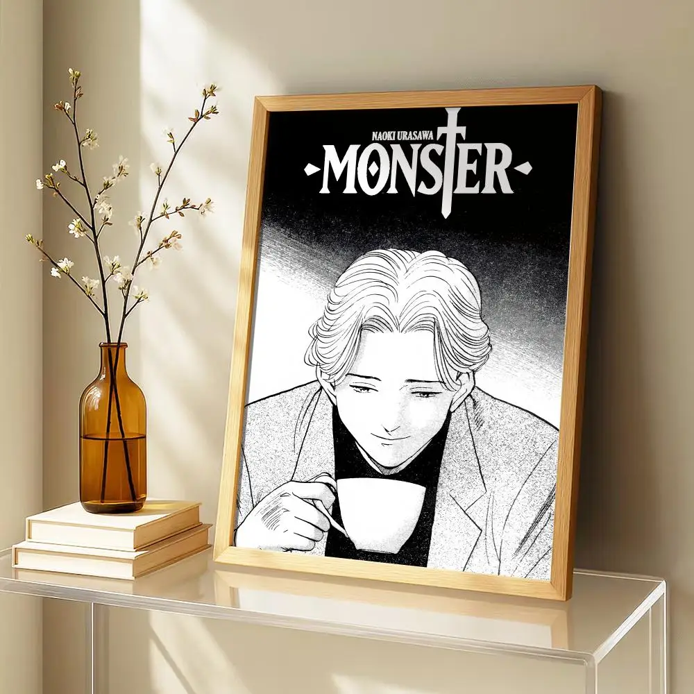 Anime Naoki U-Urasawa S Monster Poster HD Home Wall Stickers House Hallway Living Room Bedroom Bar Office Decor Art Prints view 3
