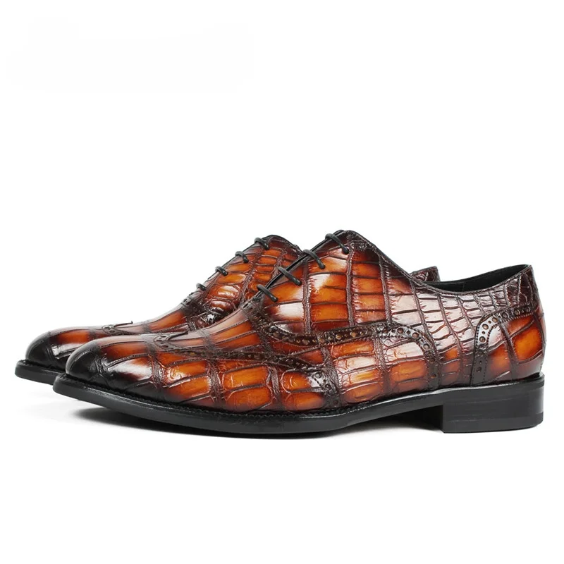 

Crocodile Leather Men dress shoes Men's Leather Shoes - Durable, Comfortable, Breathable & Stylish