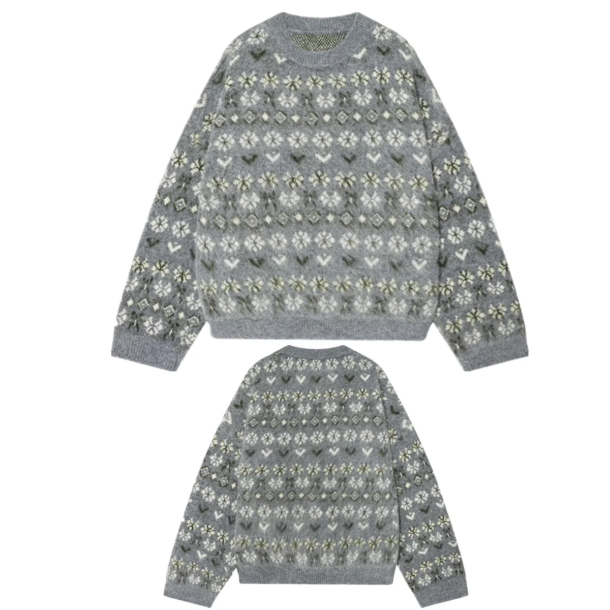 

Dave&Di женский свитер трикотаж модная женская одежда женская одежда японский винтажный жаккардовый пуловер свитер женские топы