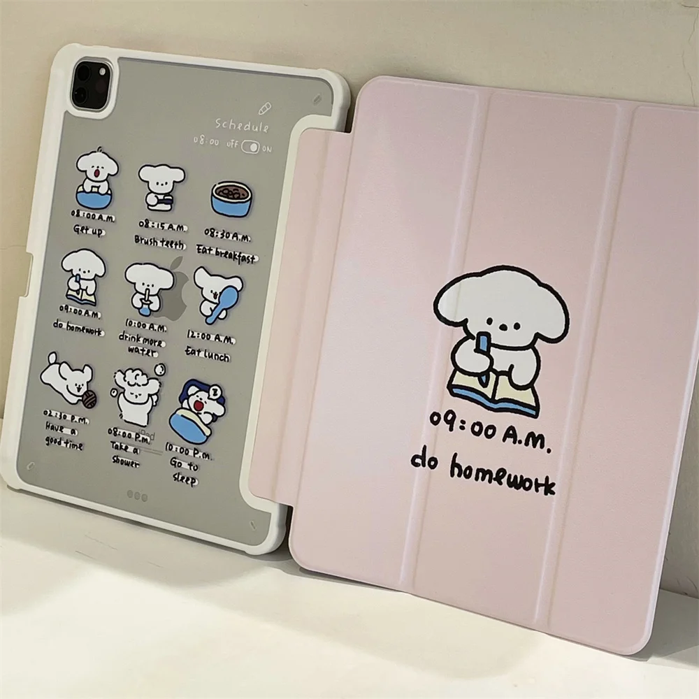 

Cute puppy Case For iPad 2024 Air Pro 11 12.9 13 inch 9.7 10.2 5th 6th 7th 8th 9th 10th Gen Cover Air 6 5 4 3 Case With pen slot