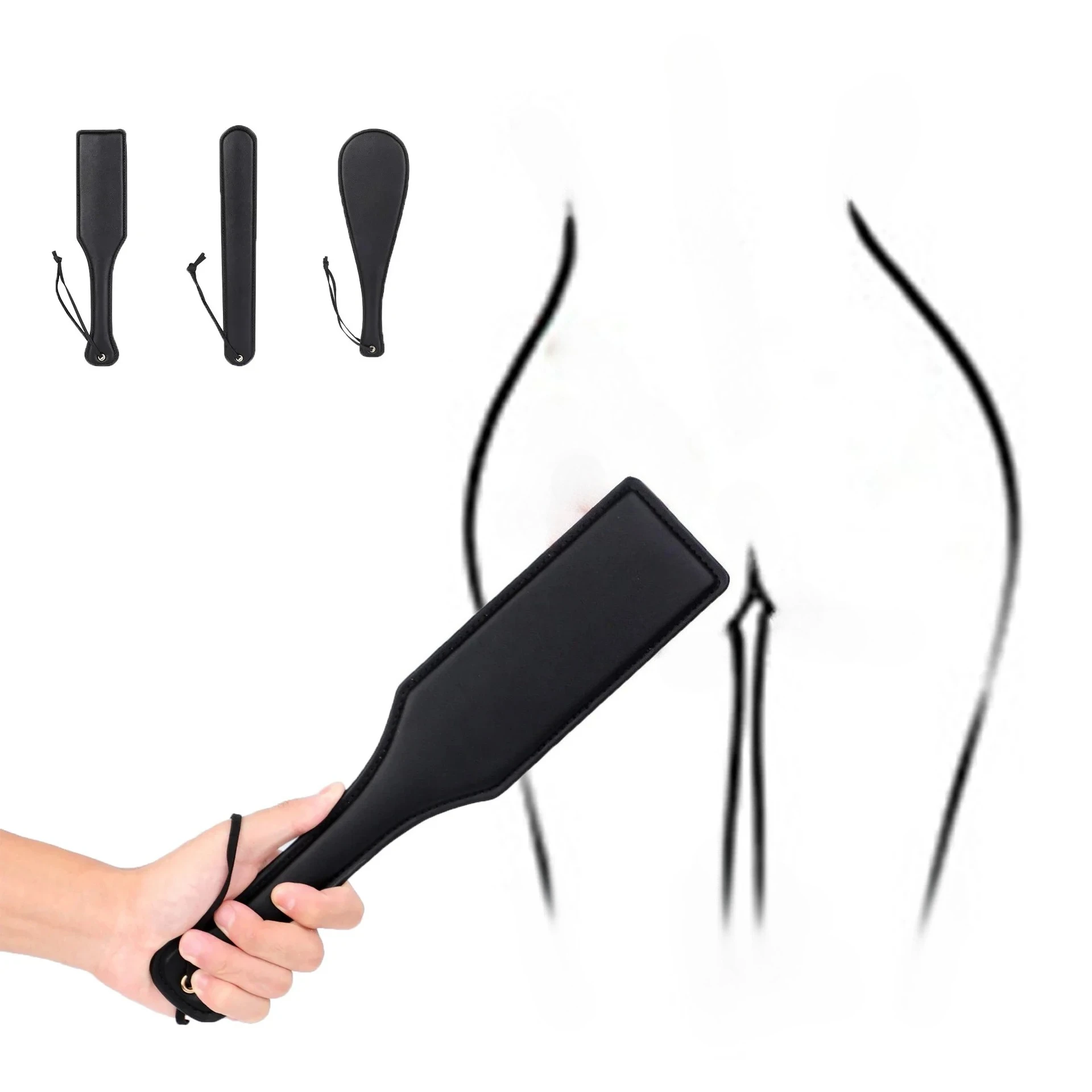 PU Leather BDSM Spanking Paddle Beat Soft Sex Beat Spank Kinky Bondage Whip Sex Toys for Couples Games SM Products Sex Toys view 2