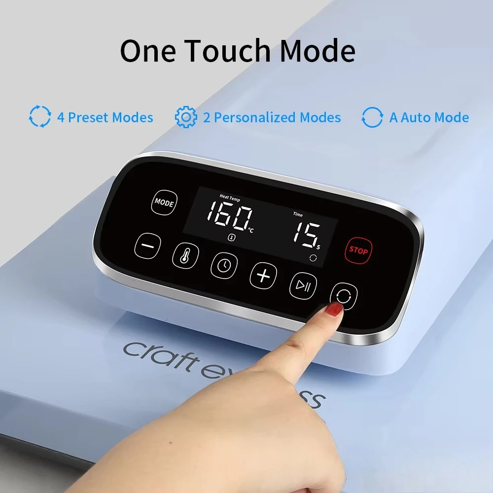 Auto Open 15x15 Inch Flat Drawer Heat Press Machine for DTF Film Cycling Pressing Function