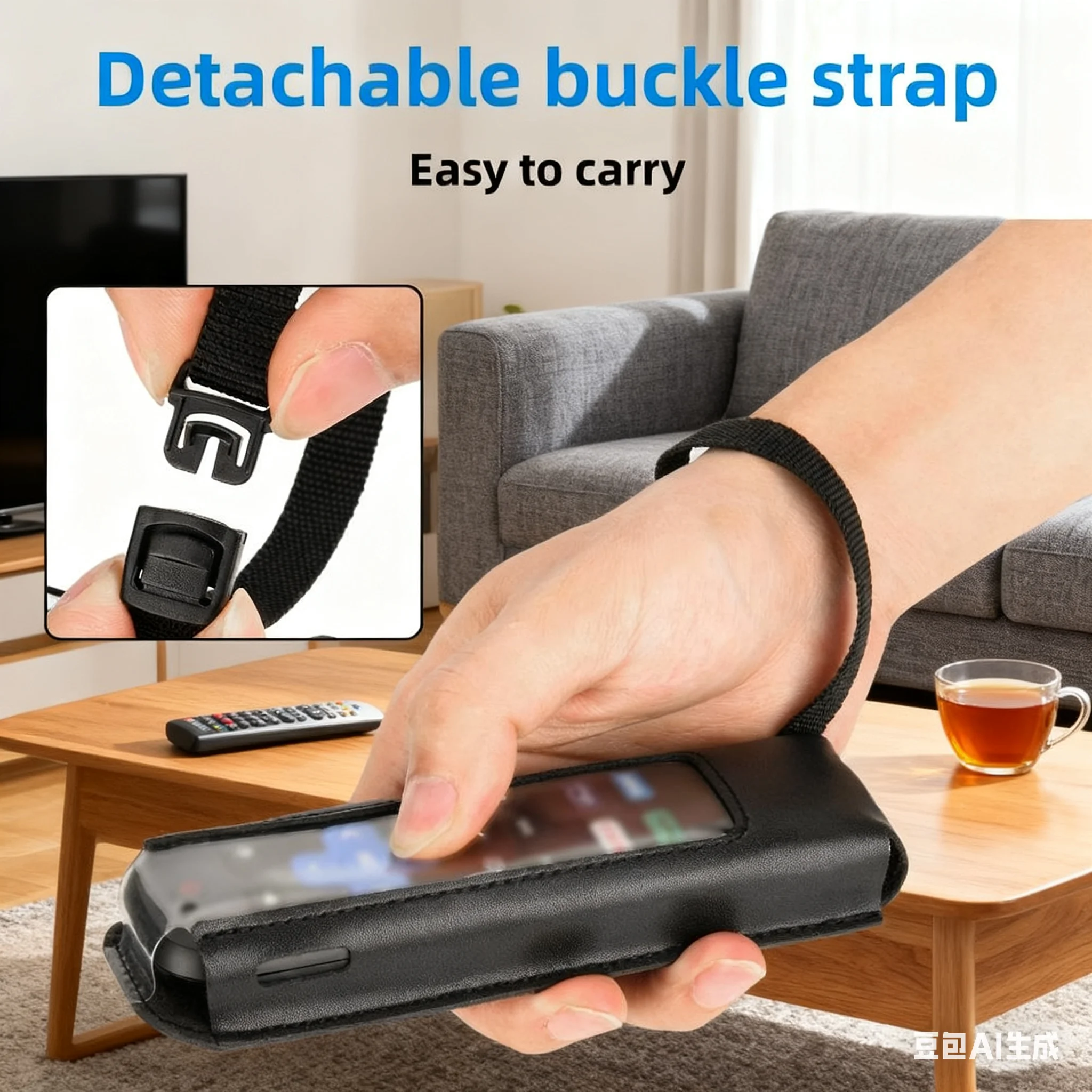 

For Roku-Remote Control Protective Case Anti-slip PU Dust Cover Scratch Resistant Soft Shell Replacement Accessories