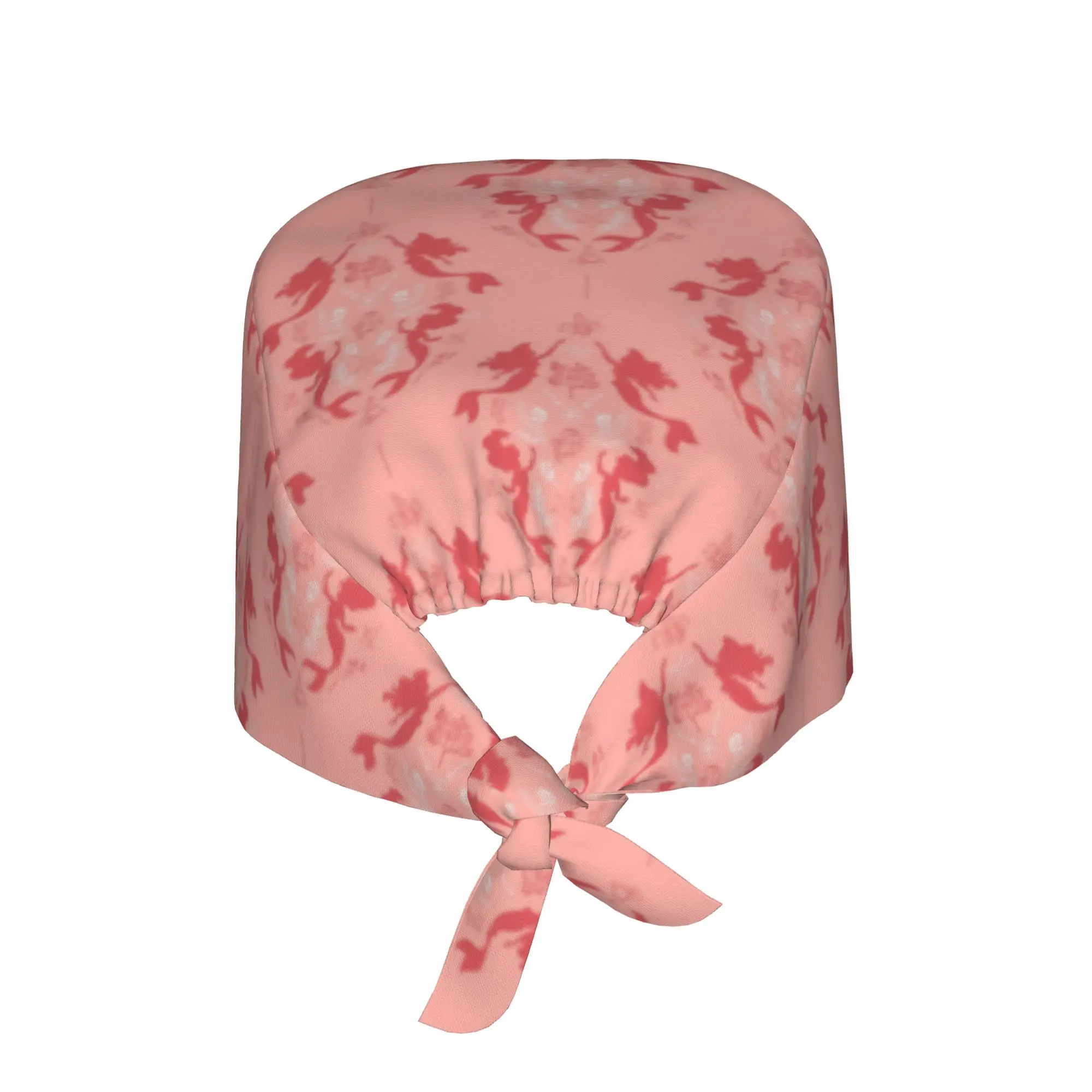Littles Anime Mermaides Breathable Nursing Work Cap Surgical Scrub Caps Unisex Nurse Medical Cap Fish Manga Work Scrubs Hat