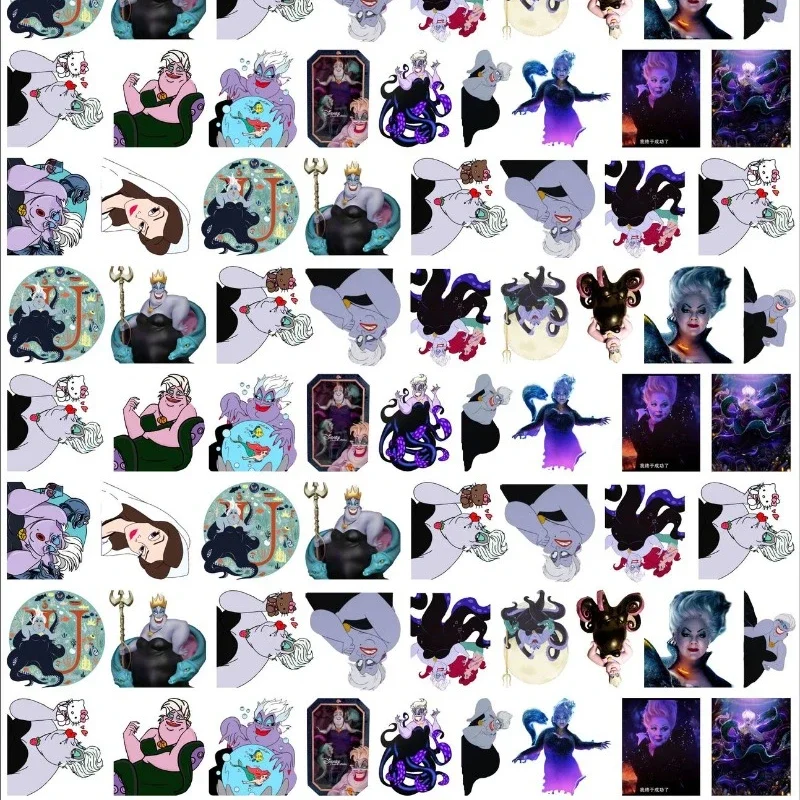 Disney The Little Mermaid Anime Peripheral Villains Cute Cartoon Ursula Dark Chucky Double-sided Acrylic Sheet DIY Accessories