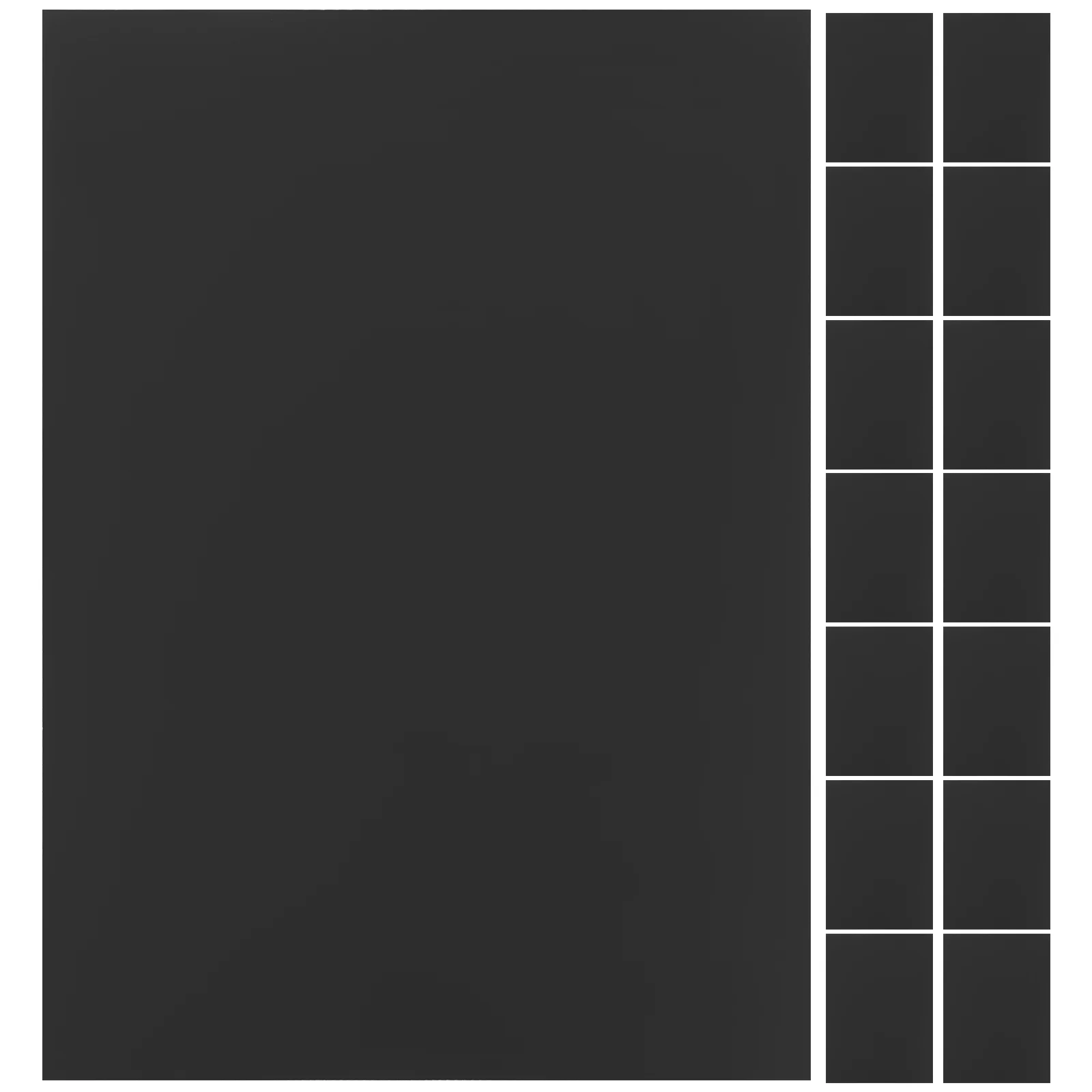 

20 Sheets Black Cardboard Papers DIY Cardstock White Material Origami Handmade Craft Crafts Making Tool for