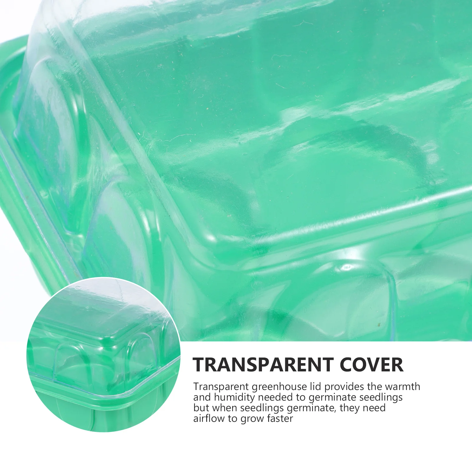 

4pcs Premium Plastic Nursery Box For Plant Germination Strong Durable Garden Tray Greenhouse Flower Growth Box