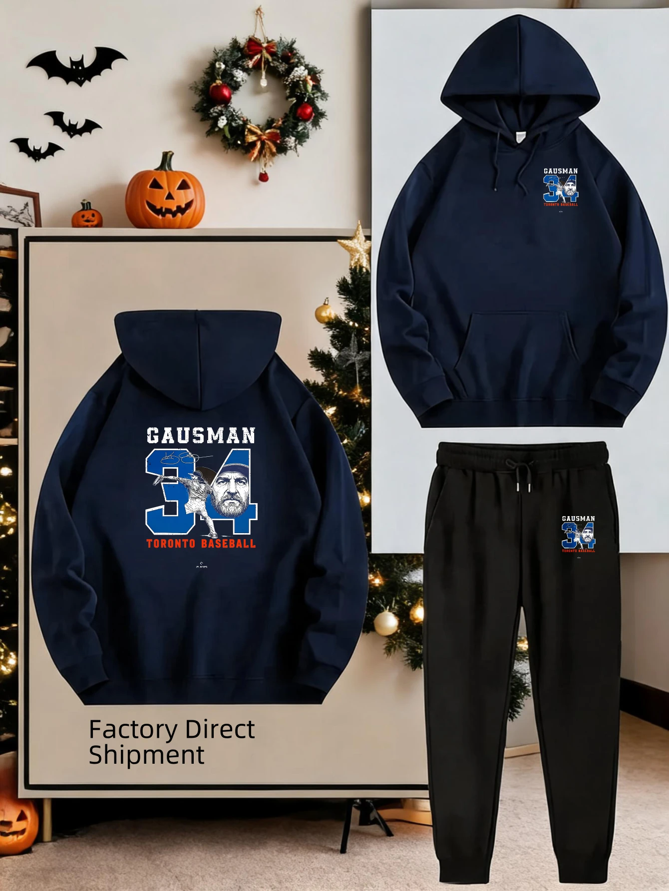 2026 Men's Hoodie Sports Casual Tracksuit, Warm Autumn Winter Top, Drawstring Cuffed Sweatpants, Street Trend Outfit 2 Piece Set