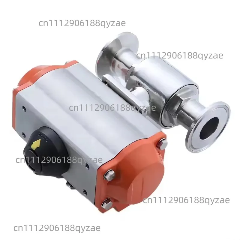 Sanitary Pneumatic Clamp Ball Valve Stainless Steel Double Acting Q611F-16P Pneumatic Quick Mounted Ball Valves