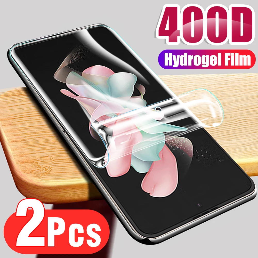 2PCS Full Coverage Hydrogel Film For Samsung Galaxy Z Flip5 5G Protective Film Sumsung ZFlip Z Flip 5 ZFlip5 Screen Protectors