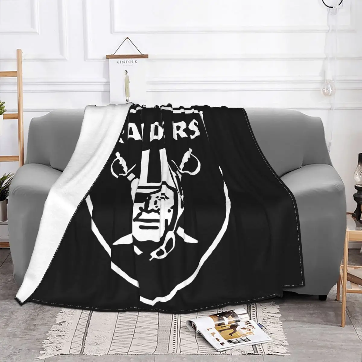 Las Vegas Raider 181 Blanket Bedspread On The Bed Kawaii Queen Size