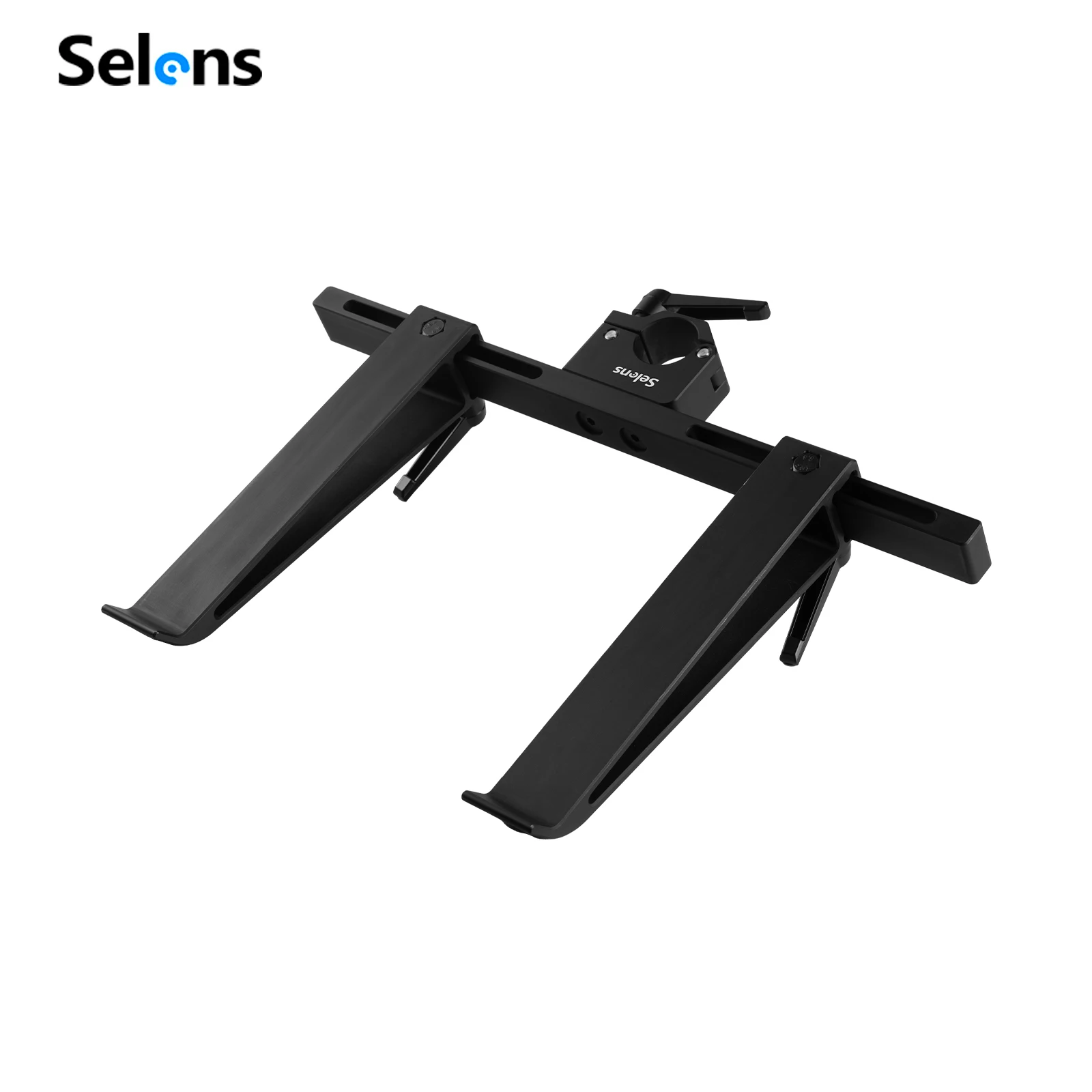 Selens Aluminum Tripod Holder Attachment Hooks Adjust width Hang Tripod Stands for Selens Cart Workstation Photography Studio