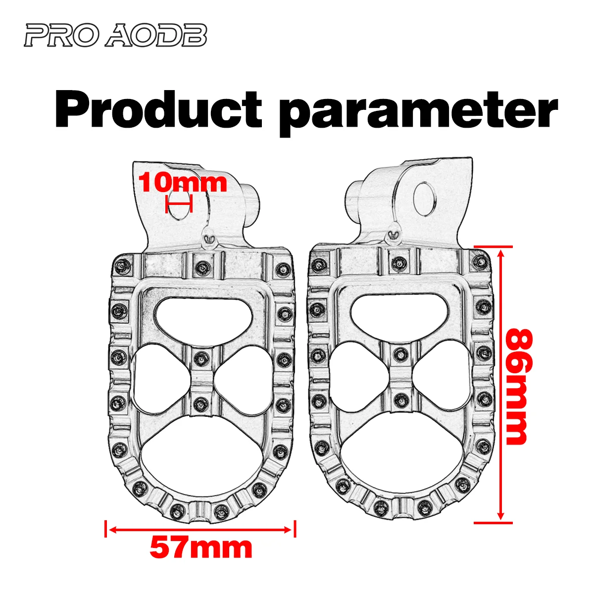 Dirt bike CNC Footrest Footpeg Foot Pegs Parts For Yamaha YZ 65 85 125 250 250F 450F 125X 250X 250FX 450FX WR 250F 450F YZF 2023