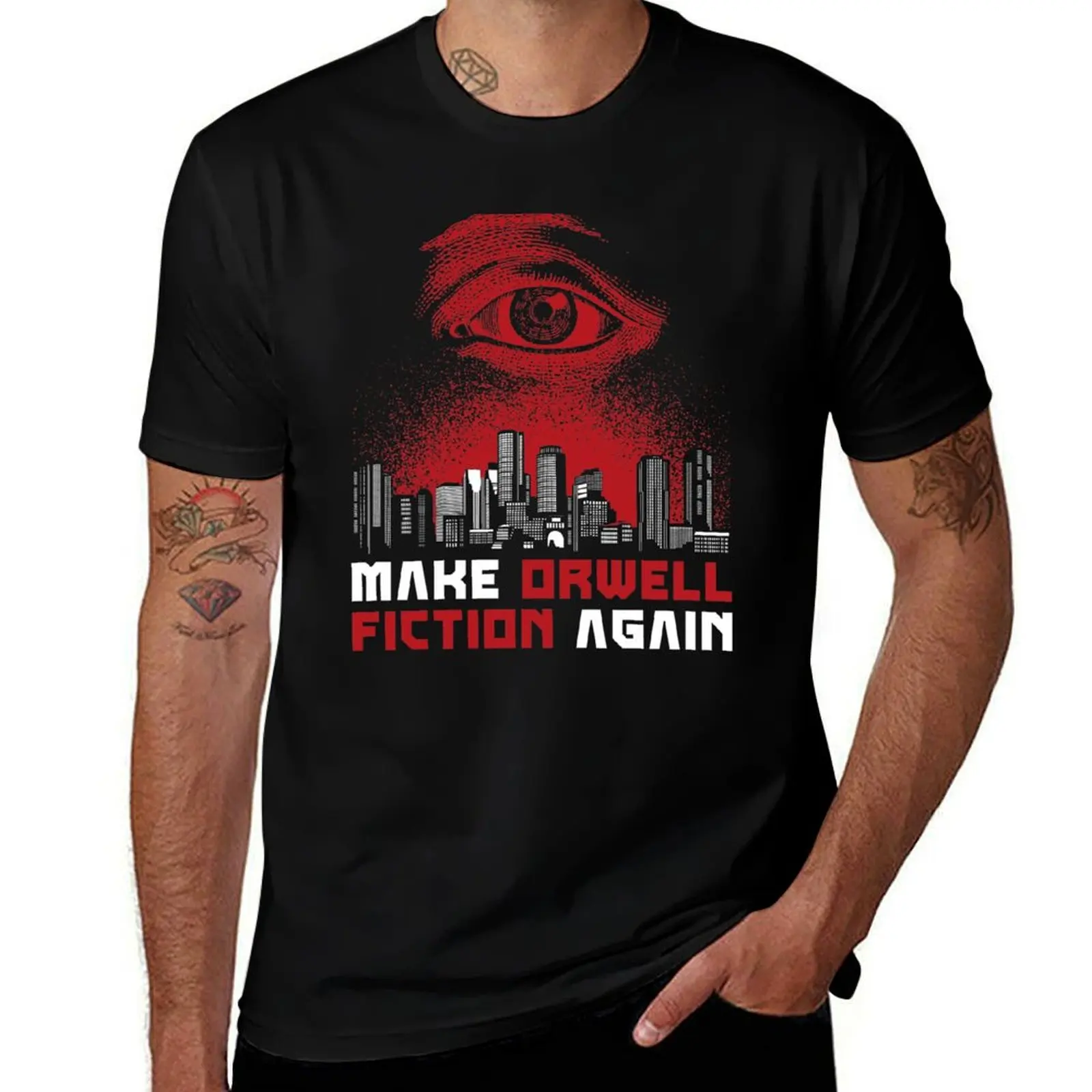 

Make Orwell Fiction Again - Dystopian Philosophy T-Shirt t shirts designer funny t shirts man T-Shirt