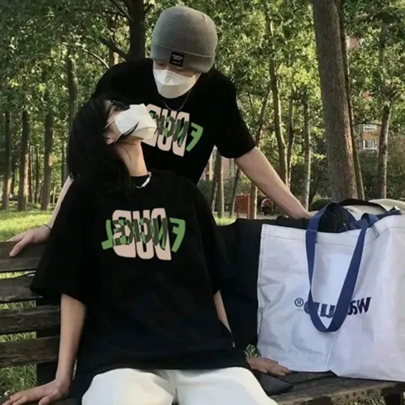 

Свободная хлопковая футболка с коротким рукавом для лета, модная солнцезащитная одежда, женская, из чистого хлопка, комфортная посадка