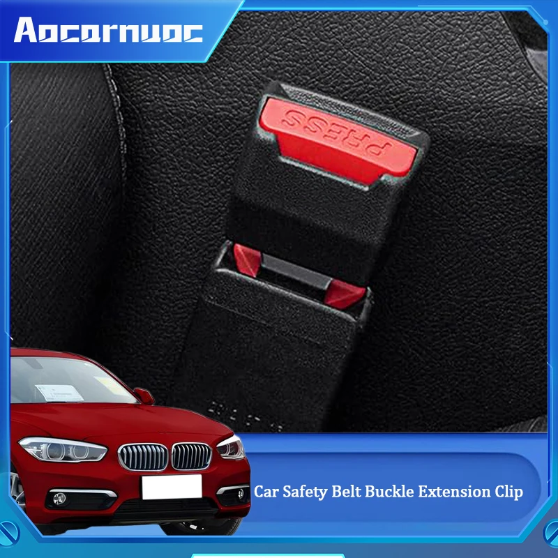 

For BMW 1 Series E87 E81 E82 F20 2003-2019 Car Seat Belt Clip Extension Plug Car Safety Seat Lock Buckle Seatbelt Clip Extender