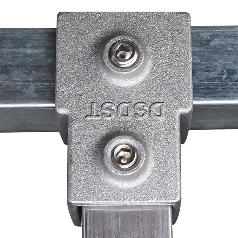 yes4pcs 25mm square tube connector aluminum alloy square pip joint welding free tee fastener connector