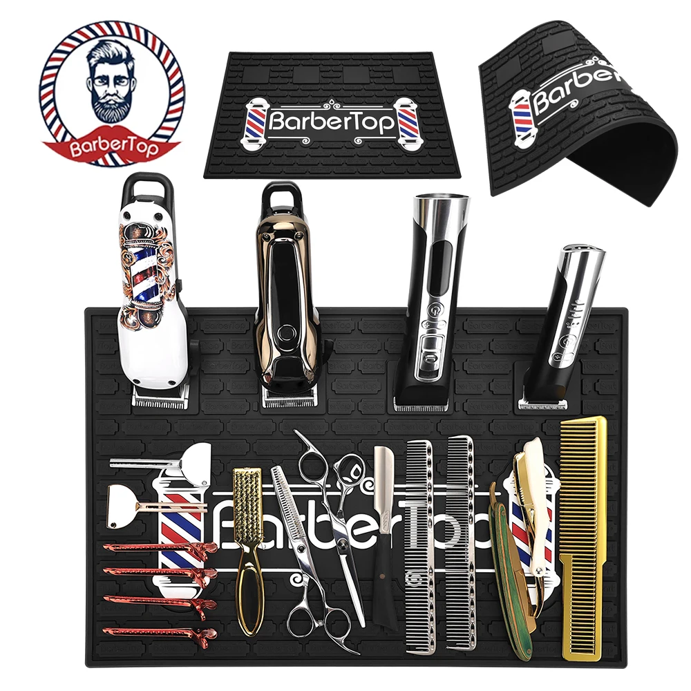 

Силиконовая противоскользящая накладка для парикмахерской, нескользящий коврик для ножниц, термостойкий салонный инструмент, аксессуары для парикмахерской