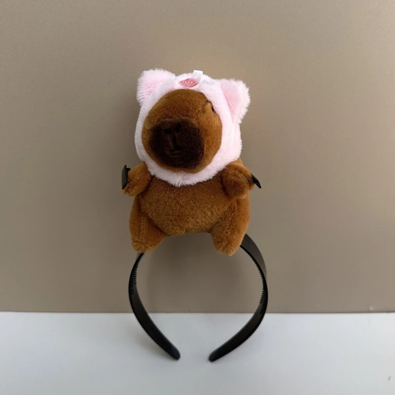 Capybara Funny Hairband Bangs Clip Crafts for School Play and Theatrical Shows