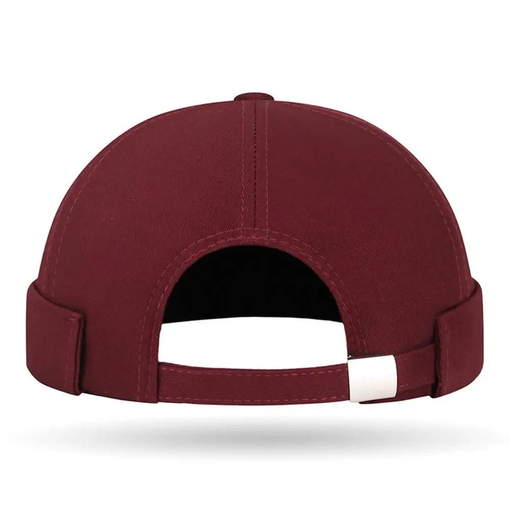 Casual Heart Love Label Docker Cap Cotton Adjustable Brimless Hat Beanie Hats Men and Women