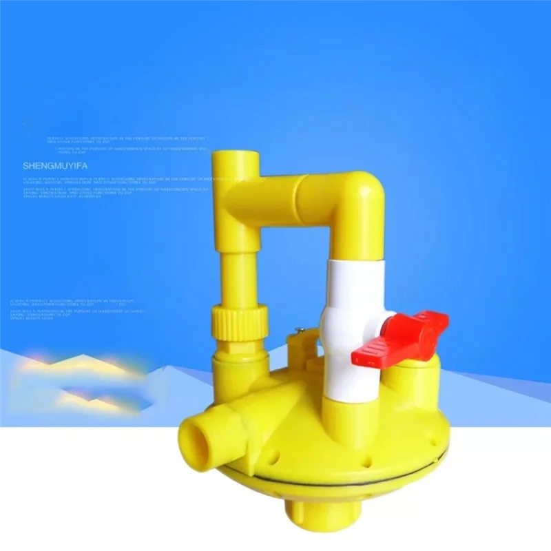 Poultry Farming System Water Line Water Pressure Regulator Automatic Pressure Regulating Valve 1Pcs Yellow