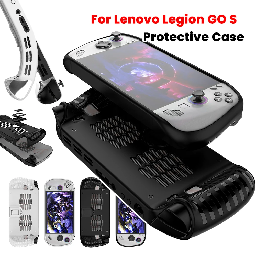 TPU-Hülle für Lenovo Legion Go S Handheld, stoßfeste, vollständig schützende Hülle, kratzfeste Schutzhülle, ergonomisches Spielezubehör