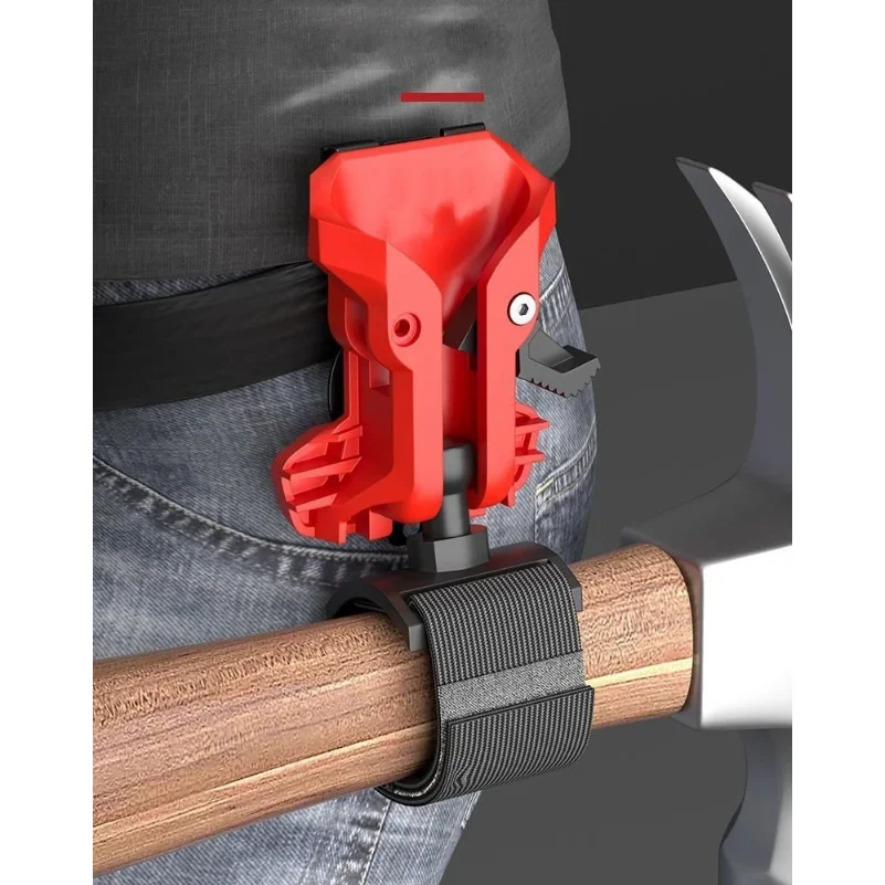 High-Hardness Self-Locking Drill Holder with Belt Clip Quick Release Power Tool Waist Holster Thickened Portable Storage
