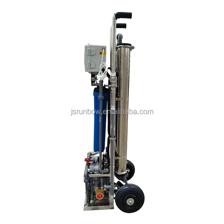 500L/H Hand Push Window Glass Washer Mobile Reverse Osmosis For Outdoor Window Washing Car Washing Reverse Osmosis System