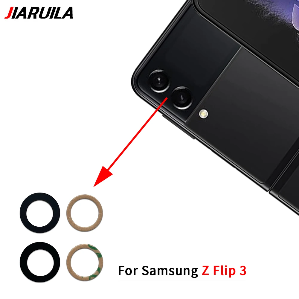 Rear Back Camera Glass Lens Z Flip 2 3 4 5  Replacement With Adhesive Sticker back camera glass with Adhesive