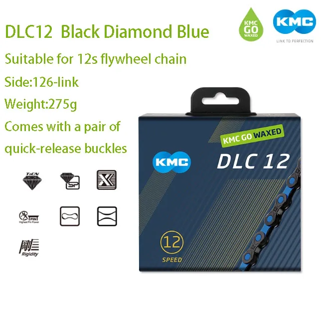 KMC 11\12 Speed Waxed Series Fietsketting Waterdicht en antiaanbaklaag Lichtgewicht semi-holle ketting