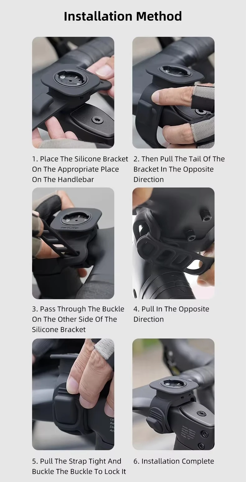 GUB P13 Handy-Fahrradhalterung Fahrrad-Sicherheits-Silikon-Halterung Computer-Handyhalter mit Garmin Bryton Wahoo Ständer – Detail 20
